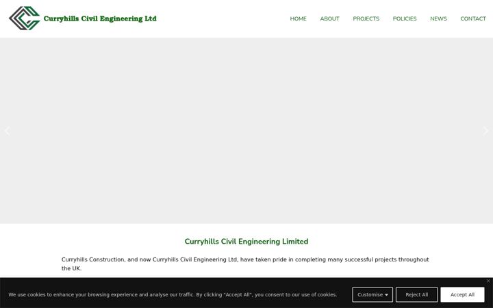 Screenshot of curryhills.com