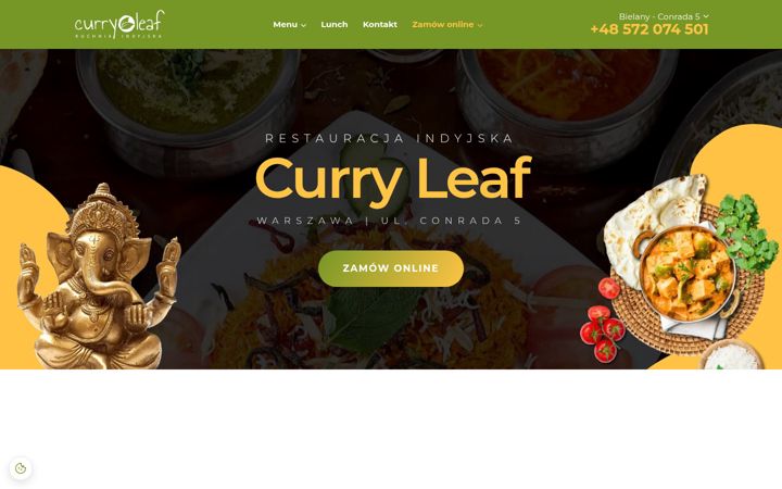Screenshot of curryleaf.pl