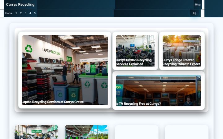 Screenshot di currysrecycling.co.uk