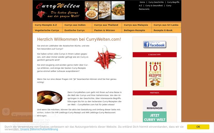 Screenshot of currywelten.com