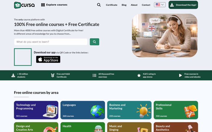 Screenshot of cursa.app