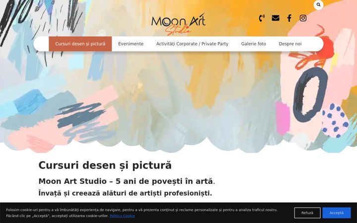Screenshot of cursdepictura.ro