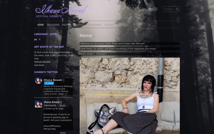 Screenshot of cursedpoet.net