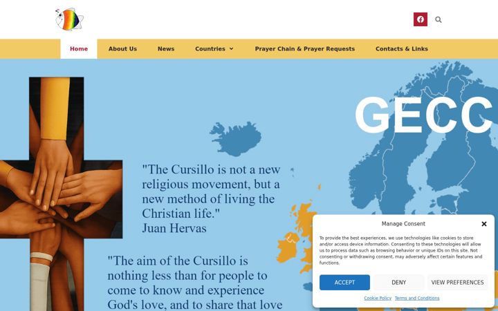 Screenshot of cursillo.eu