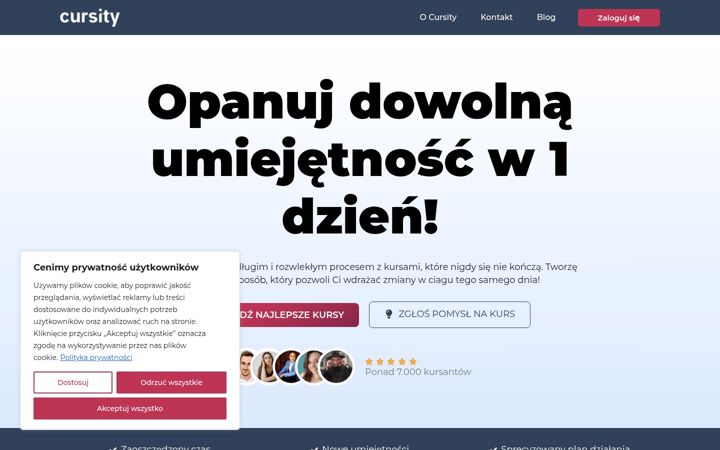 Screenshot of cursity.io
