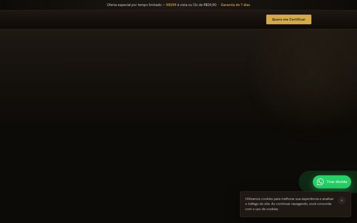 Screenshot of cursodecorrespondente.com.br