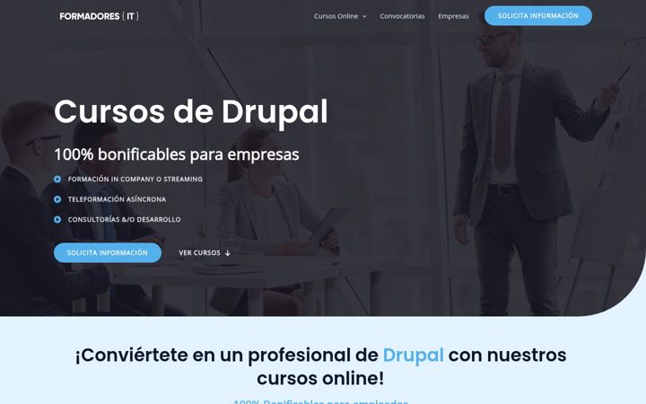 Screenshot of cursodrupalonline.es