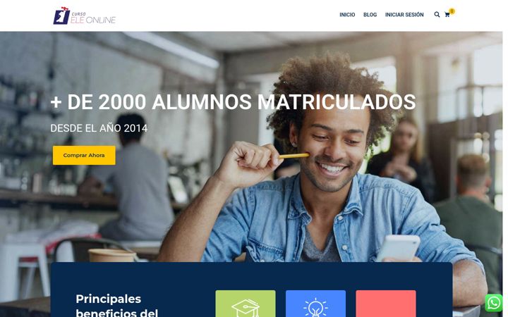 Screenshot of cursoeleonline.com