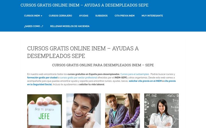 Screenshot of cursogratisonline.es
