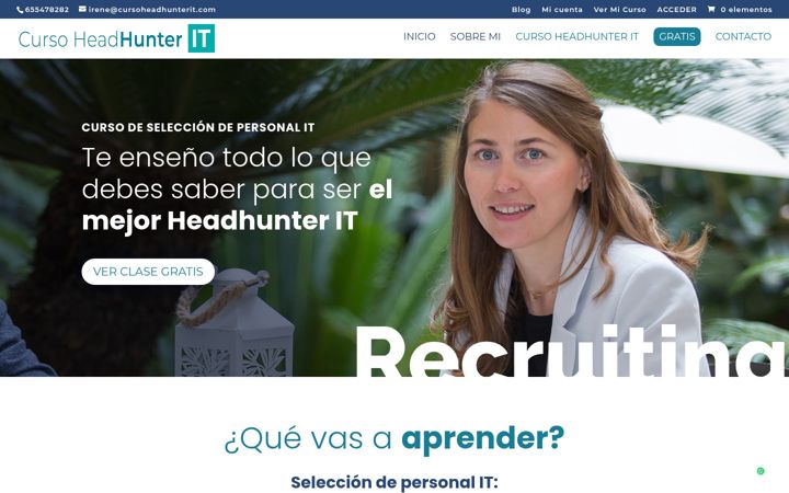 Screenshot of cursoheadhunterit.com