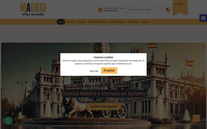Screenshot of cursomadridotrasmiradas.com