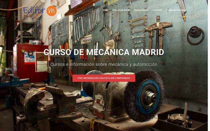 Screenshot of cursomecanicamadrid.es