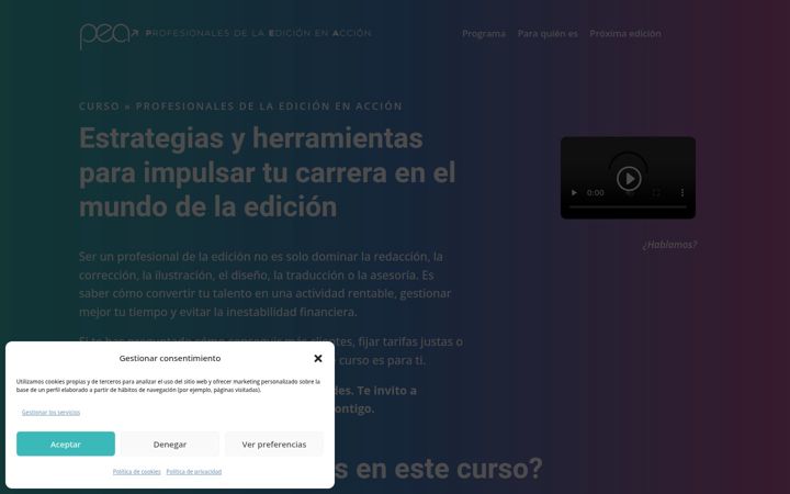 Screenshot of cursopea.com