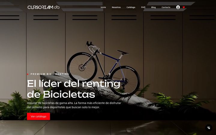 Screenshot of cursoriambikes.com