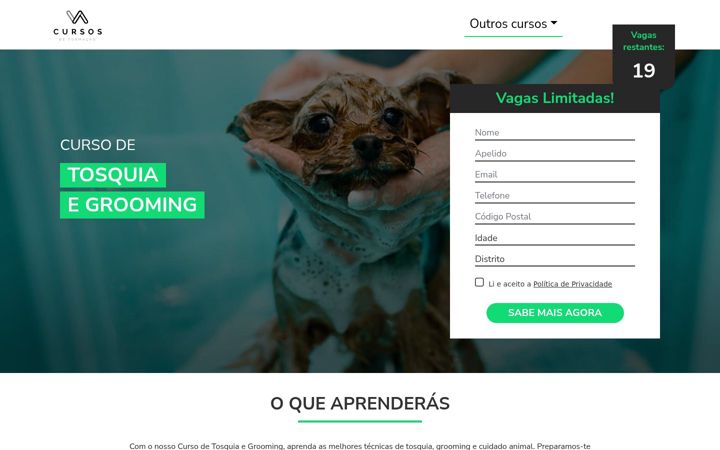 Screenshot of cursos-de-formacao.pt