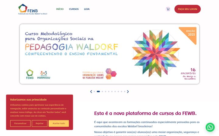 Screenshot di cursos-fewb.org.br