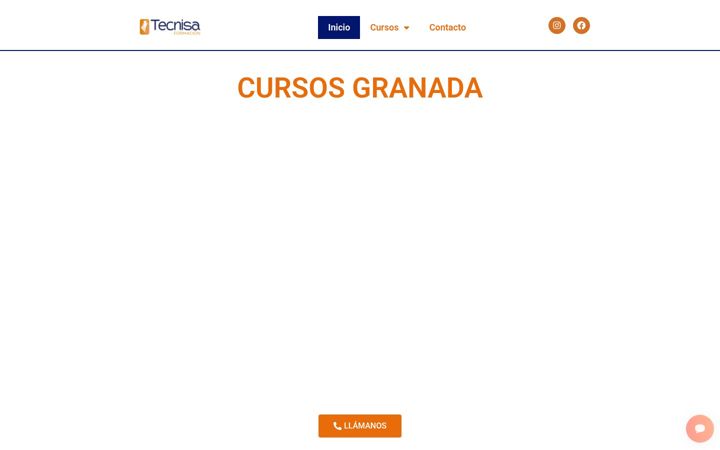 Screenshot of cursos-granada.es