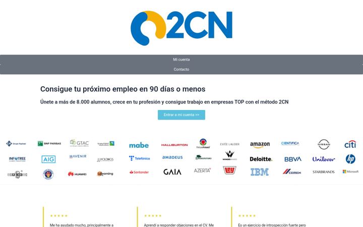 Screenshot of cursos2cn.com