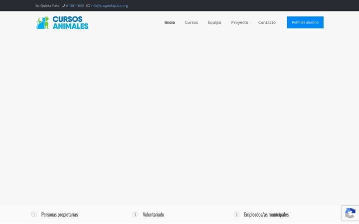 Screenshot of cursosanimales.org