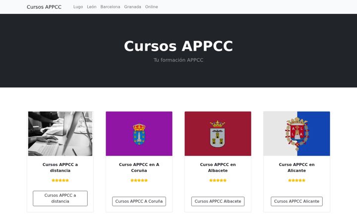Screenshot of cursosappcc.com.es