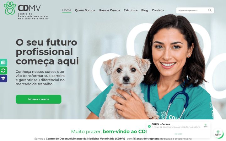 Screenshot di cursoscdmv.com.br