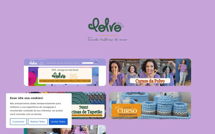 Screenshot di cursosdapolvo.com.br