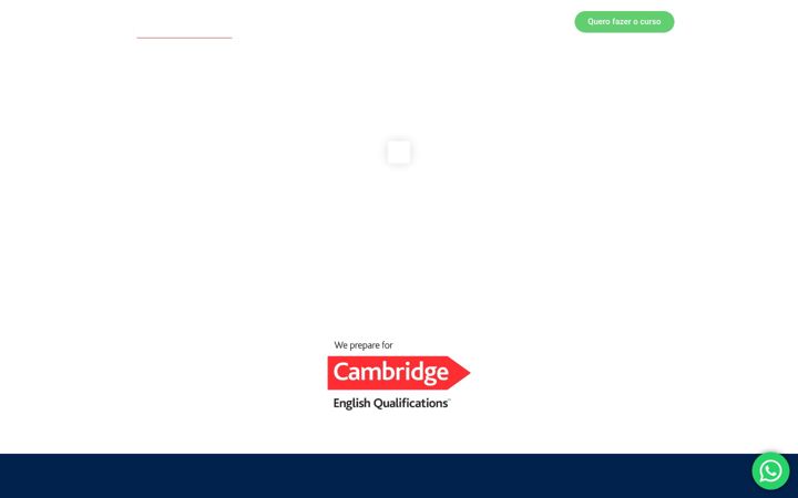 Екранна снимка на cursosdecambridge.com.br