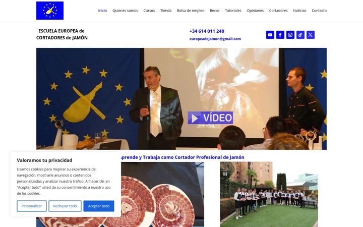 Screenshot of cursosdejamon.com