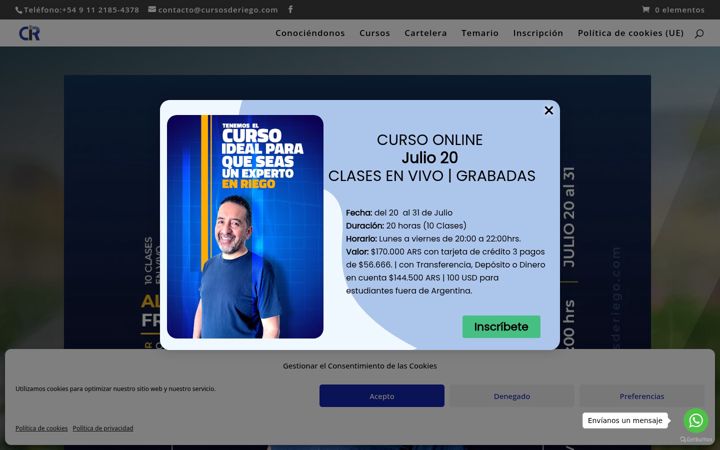 Screenshot of cursosderiego.com