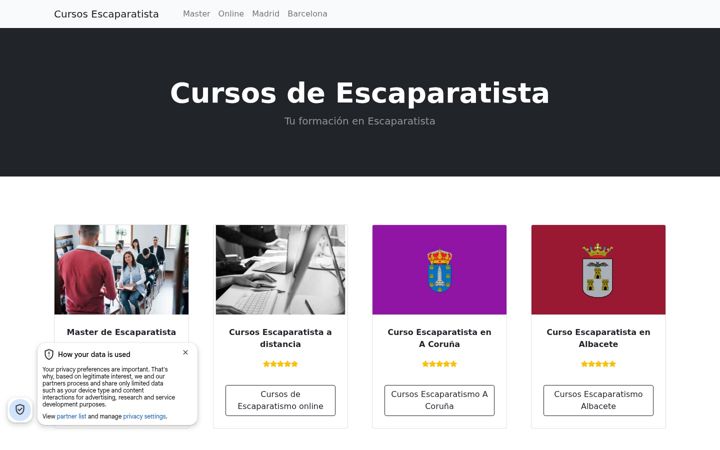 Snimka zaslona za cursosescaparatista.com.es
