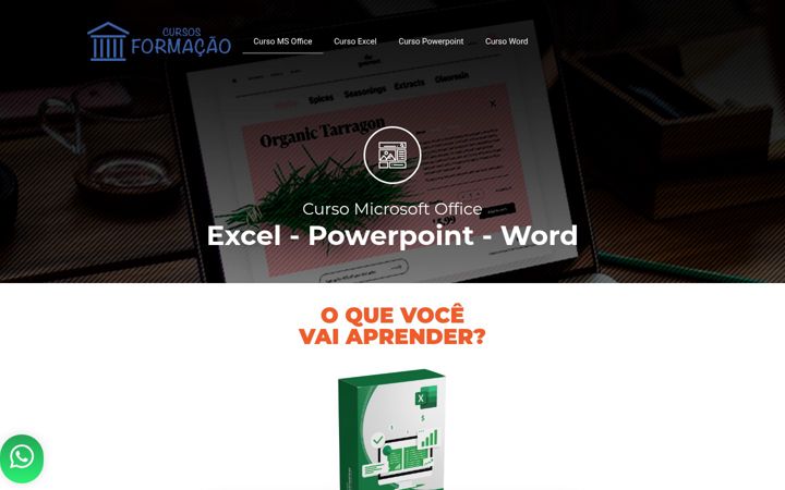 Екранна снимка на cursosformacao.com.br