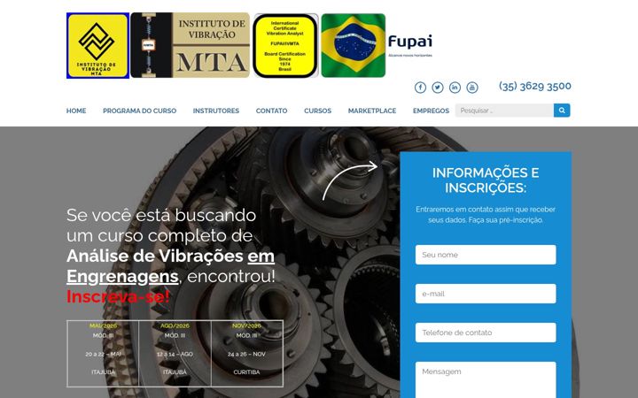 Екранна снимка на cursosfupaimta.com.br