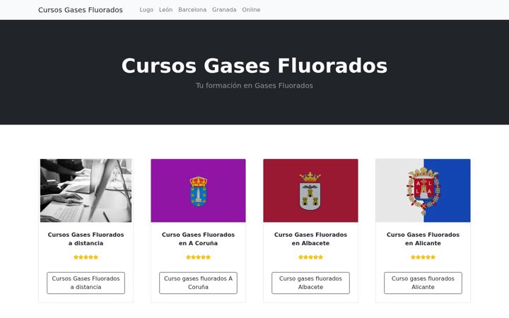 Snimka zaslona za cursosgasesfluorados.com.es