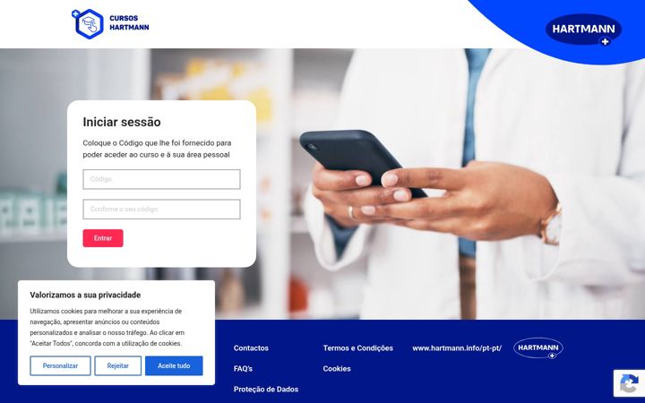 Screenshot of cursoshartmann.pt