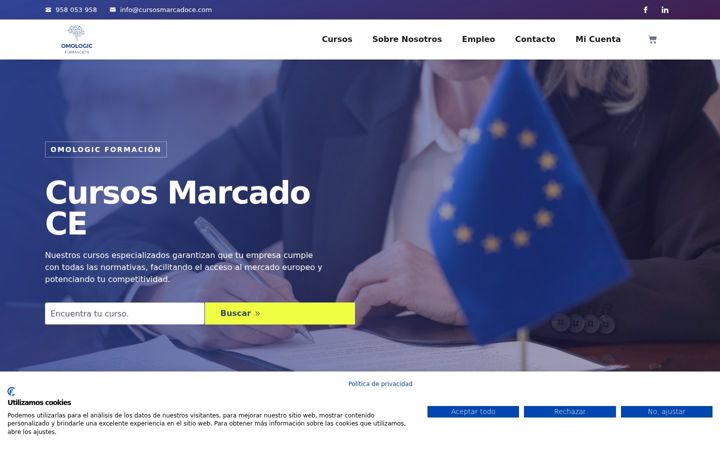 Screenshot stránky cursosmarcadoce.com