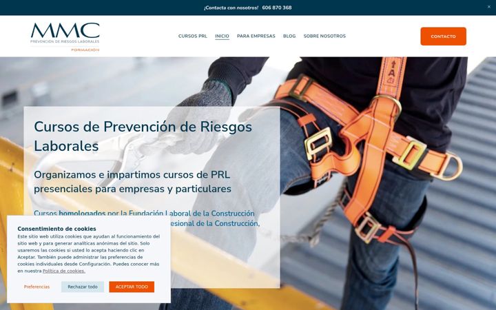 Screenshot of cursosmmcprevencion.com