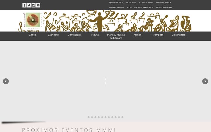 Screenshot of cursosmusicammm.com