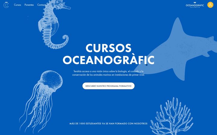 Captura de ecrã de cursosoceanografic.org