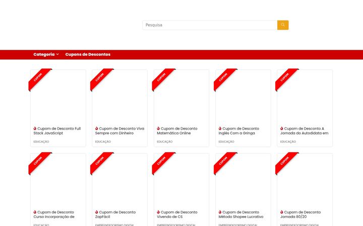 Screenshot of cursosprimecupons.com.br