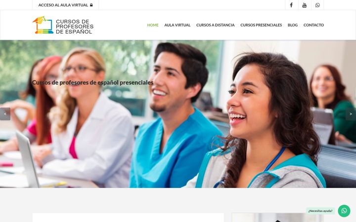 Screenshot of cursosprofesoresespanol.com
