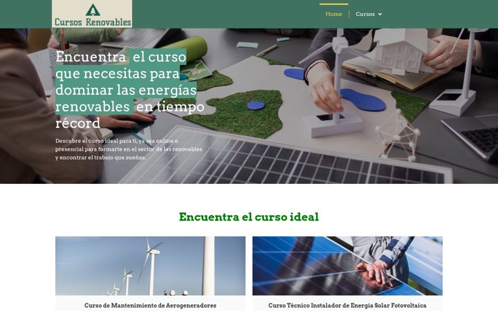 Screenshot of cursosrenovables.com