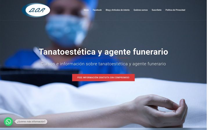 Screenshot of cursotanatoestetica.com