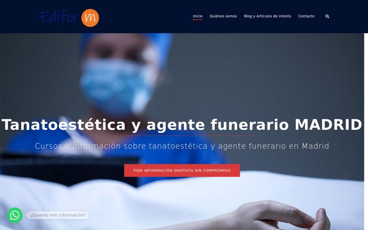 Zrzut ekranu cursotanatoesteticamadrid.es