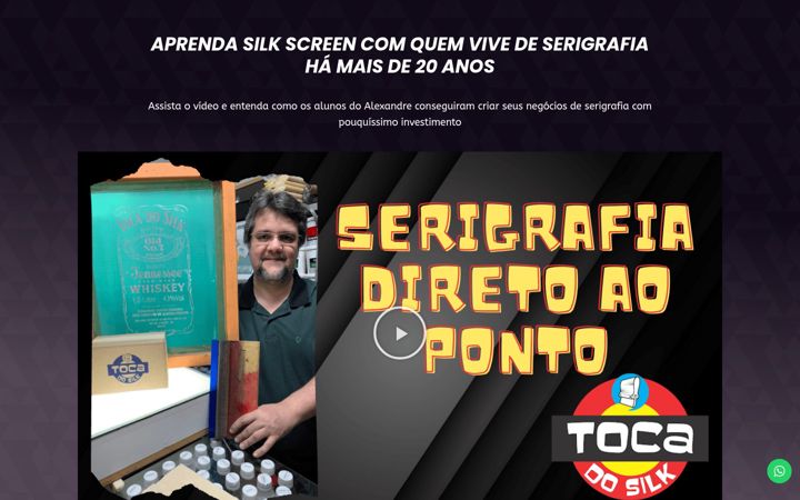 Screenshot of cursotocadosilk.com.br