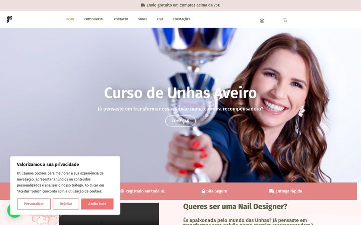Screenshot of cursounhasaveiro.eu