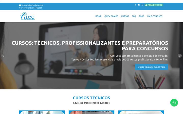 Screenshot of cursovitec.com.br