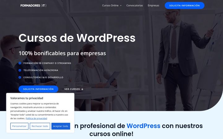 Screenshot of cursowordpress.es