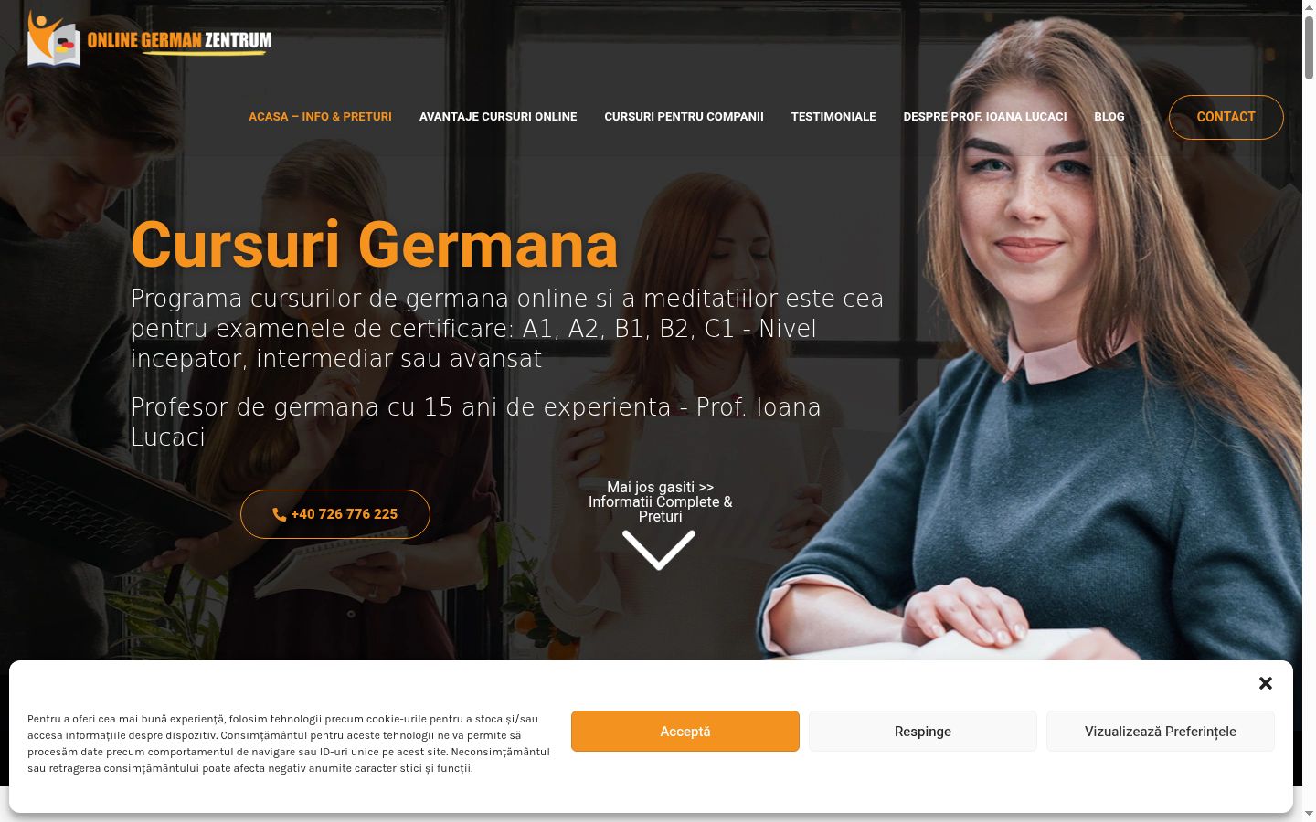 Sutikimo reklamjuostės, rodytos prieš bet kokią sąveiką, ekrano kopija