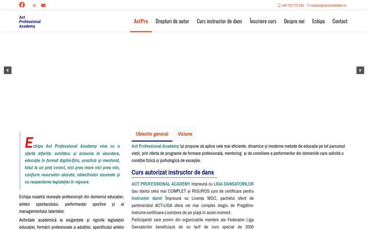 Screenshot of cursuriatestari.ro