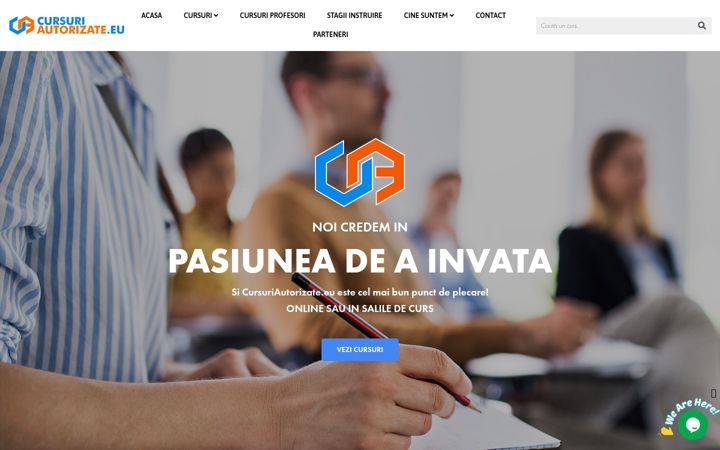 Screenshot of cursuriautorizate.eu